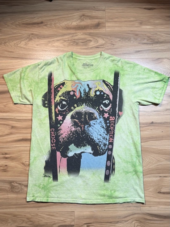 The Mountain Other - The Mountain Green Tie-Dye Dog Graphic Tee